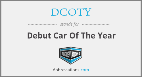 DCOTY - Debut Car Of The Year