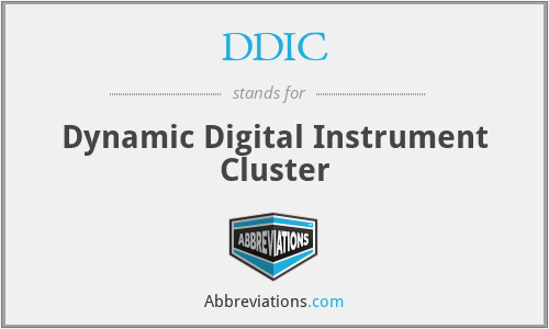DDIC - Dynamic Digital Instrument Cluster