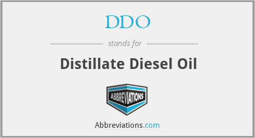 DDO - Distillate Diesel Oil