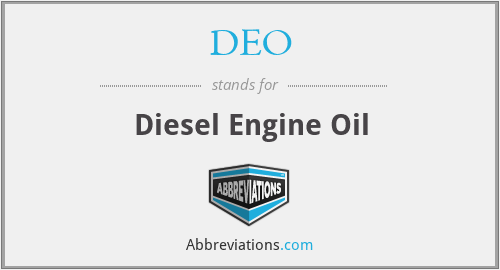 DEO - Diesel Engine Oil