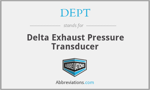 DEPT - Delta Exhaust Pressure Transducer