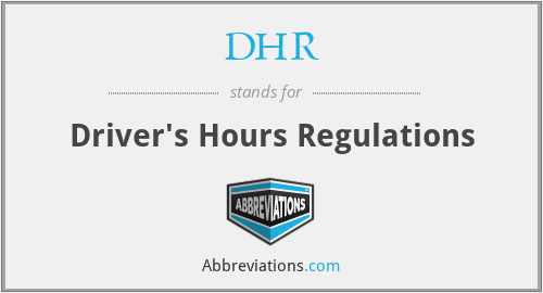 DHR - Driver's Hours Regulations