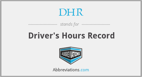 DHR - Driver's Hours Record