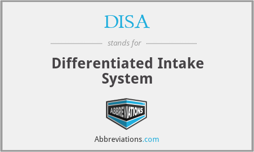 DISA - Differentiated Intake System