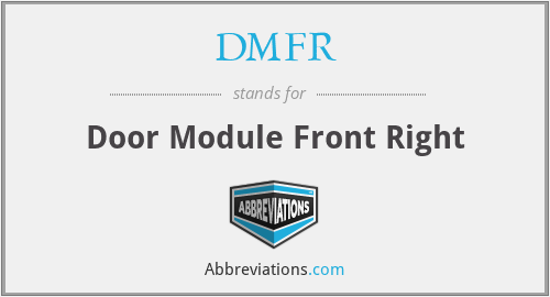 DMFR - Door Module Front Right