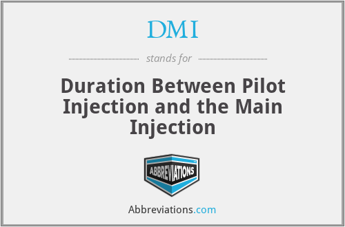 DMI - Duration Between Pilot Injection and the Main Injection