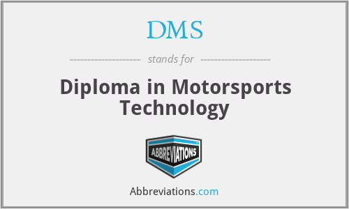 DMS - Diploma in Motorsports Technology