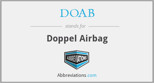 DOAB - Doppel Airbag
