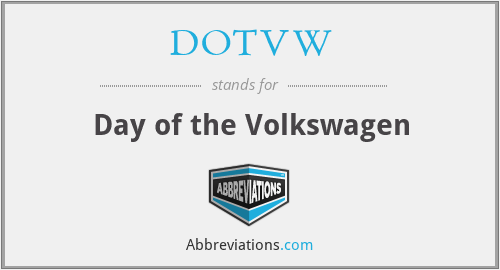 DOTVW - Day of the Volkswagen
