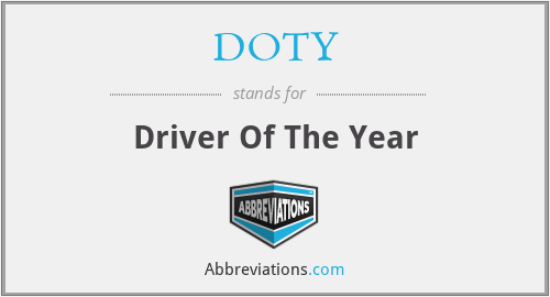 DOTY - Driver Of The Year
