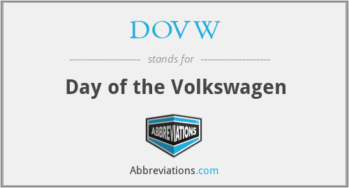 DOVW - Day of the Volkswagen