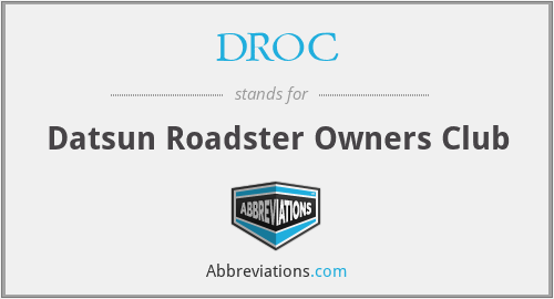 DROC - Datsun Roadster Owners Club