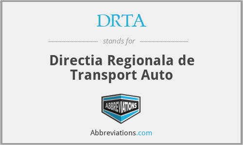 DRTA - Directia Regionala de Transport Auto