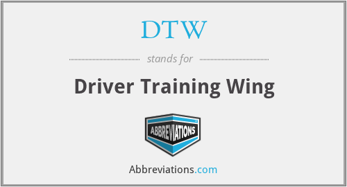 DTW - Driver Training Wing