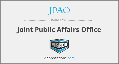 JPAO - Joint Public Affairs Office