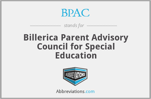 BPAC - Billerica Parent Advisory Council for Special Education