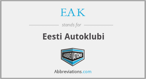 EAK - Eesti Autoklubi
