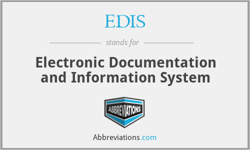EDIS - Electronic Documentation and Information System