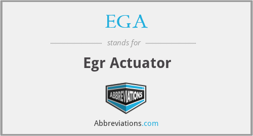 EGA - Egr Actuator