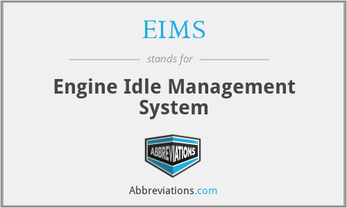 EIMS - Engine Idle Management System