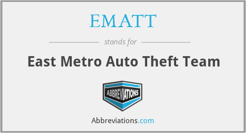 EMATT - East Metro Auto Theft Team