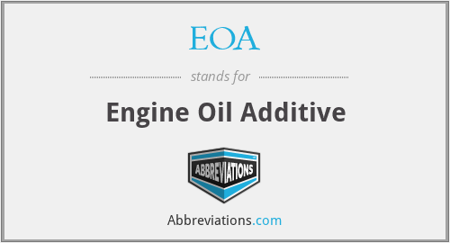 EOA - Engine Oil Additive
