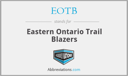 EOTB - Eastern Ontario Trail Blazers