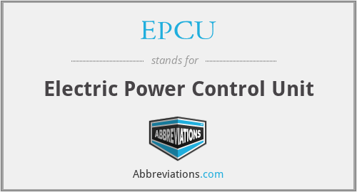 EPCU - Electric Power Control Unit