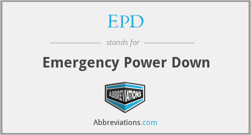 EPD - Emergency Power Down