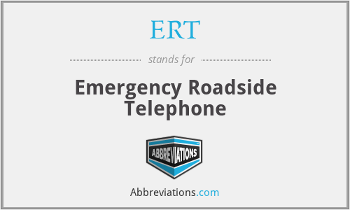 ERT - Emergency Roadside Telephone