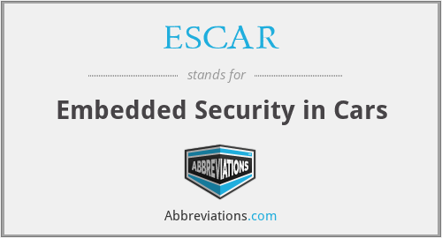ESCAR - Embedded Security in Cars