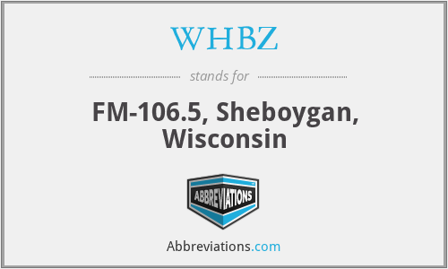 WHBZ - FM-106.5, Sheboygan, Wisconsin