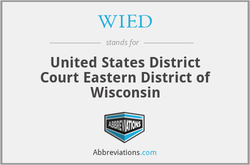 WIED - United States District Court Eastern District of Wisconsin