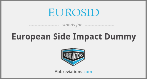 EUROSID - European Side Impact Dummy