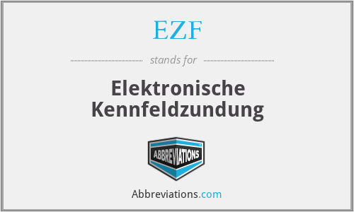 EZF - Elektronische Kennfeldzundung