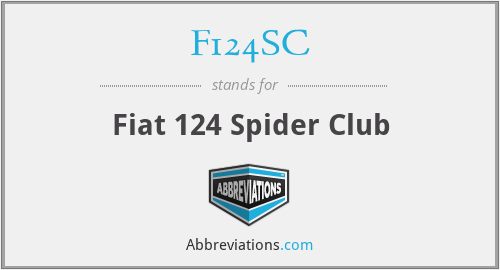 F124SC - Fiat 124 Spider Club