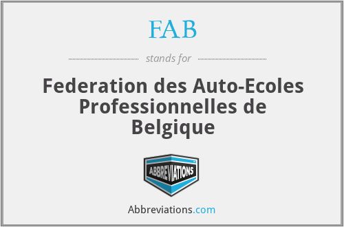 FAB - Federation des Auto-Ecoles Professionnelles de Belgique