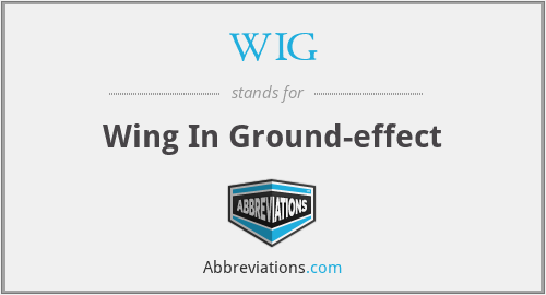 WIG - Wing In Ground-effect