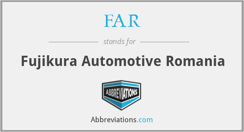 FAR - Fujikura Automotive Romania