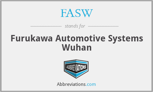 FASW - Furukawa Automotive Systems Wuhan