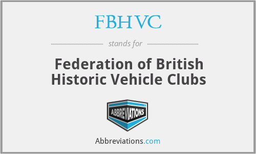 FBHVC - Federation of British Historic Vehicle Clubs