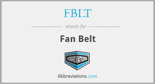 FBLT - Fan Belt