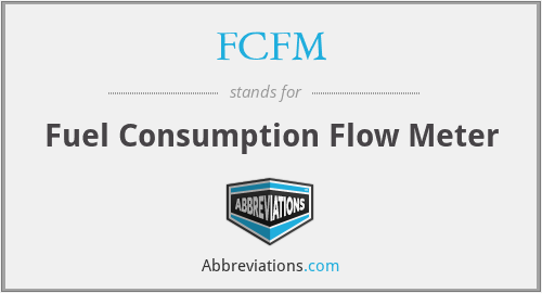 FCFM - Fuel Consumption Flow Meter