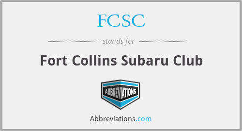 FCSC - Fort Collins Subaru Club