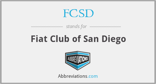 FCSD - Fiat Club of San Diego