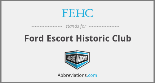 FEHC - Ford Escort Historic Club