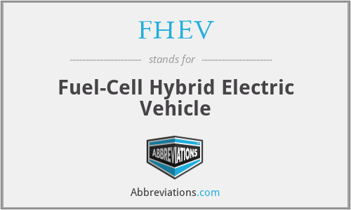 FHEV - Fuel-Cell Hybrid Electric Vehicle