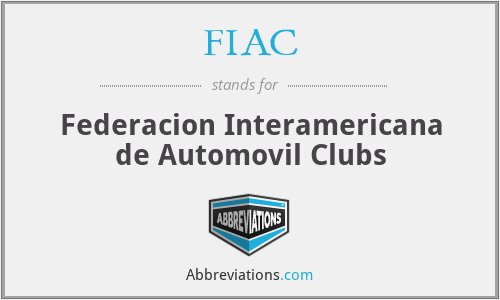 FIAC - Federacion Interamericana de Automovil Clubs