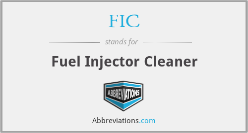 FIC - Fuel Injector Cleaner