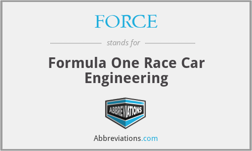 FORCE - Formula One Race Car Engineering